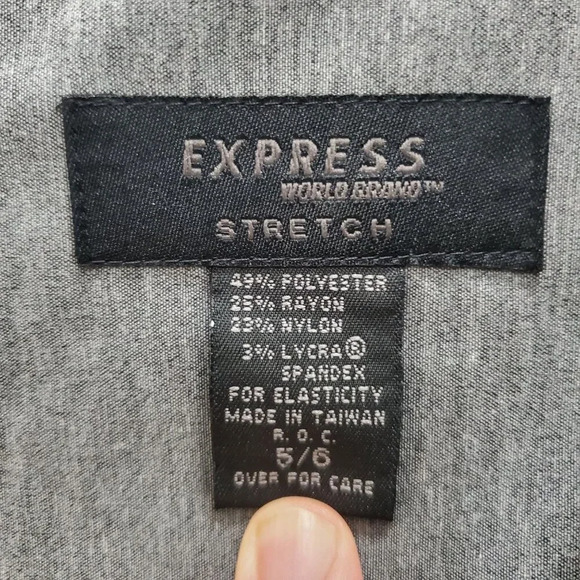 Express World Grand Vintage 90s Gray Stretch Sleeveless Sheath Midi Dress 5/6 - Picture 4 of 6